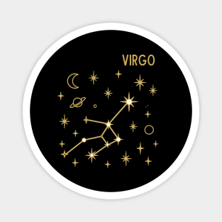 Virgo Constellation Zodiac Sign Magnet